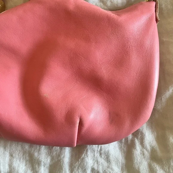 Clare V. Petit Moyen Pink Leather Crossbody Bag - Picture 2 of 5